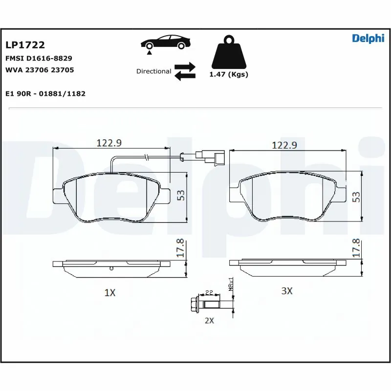 DELPHI LP1722