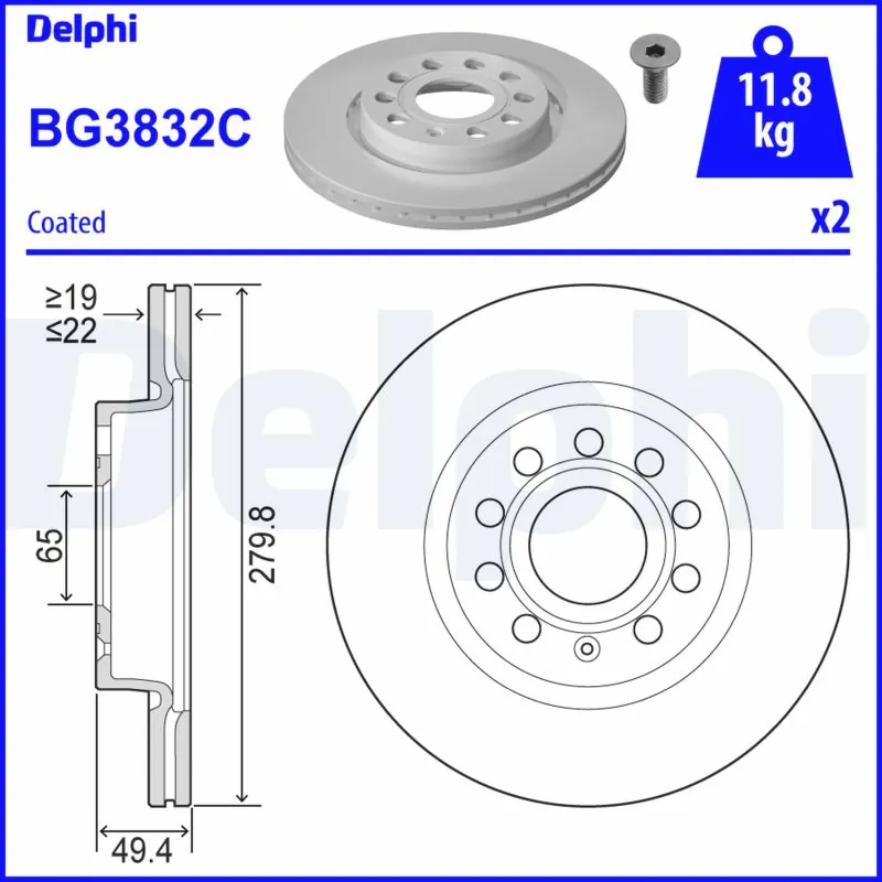 DELPHI BG3832C