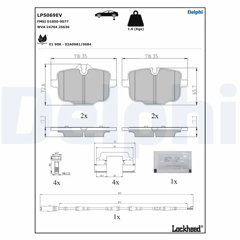 DELPHI LP5069EV