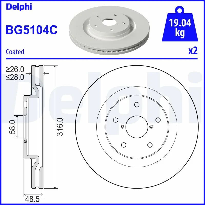 DELPHI BG5104C