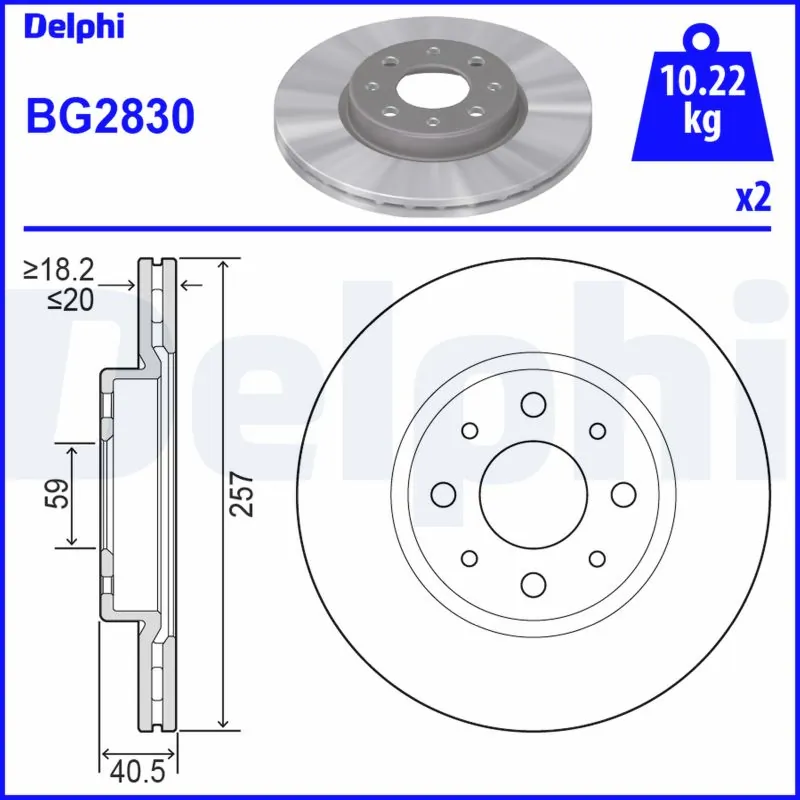 DELPHI BG2830