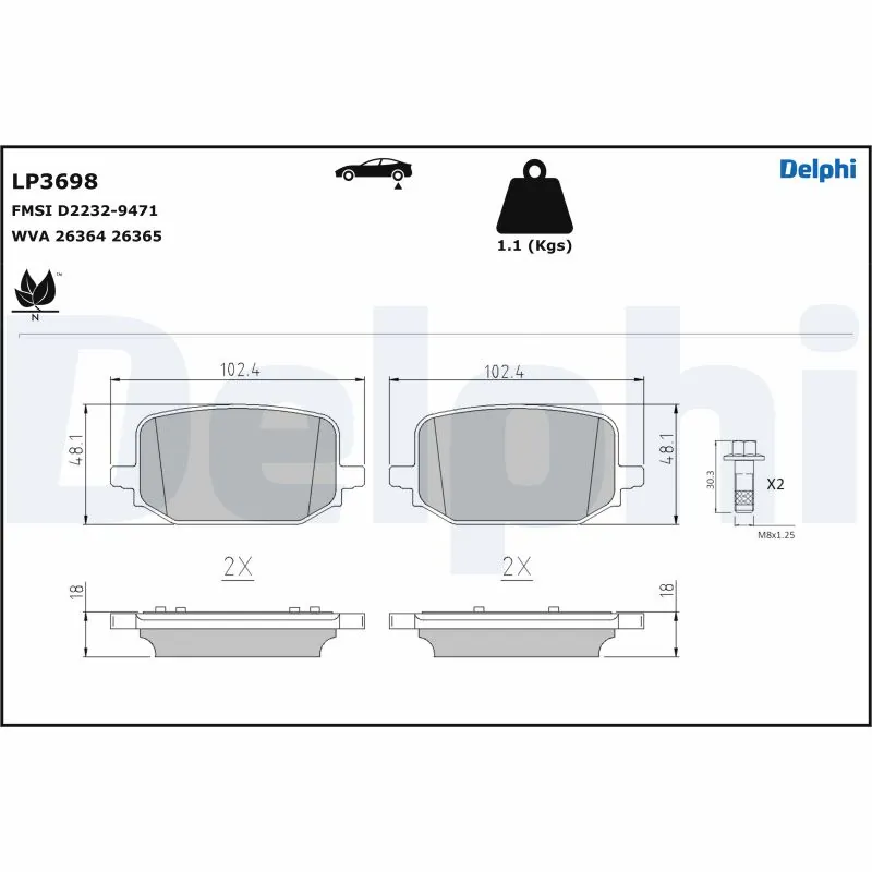 DELPHI LP3698