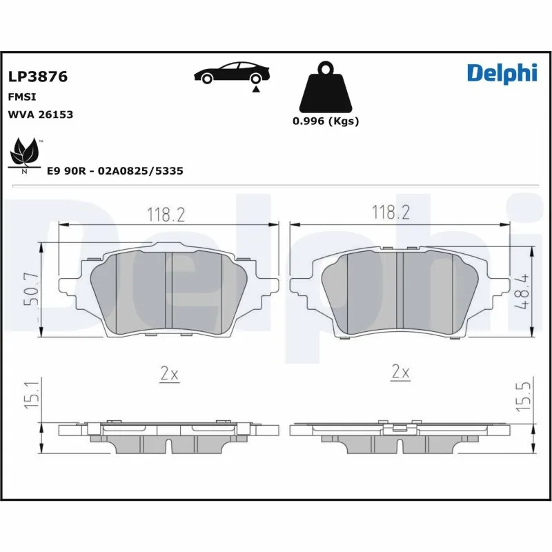 DELPHI LP3876
