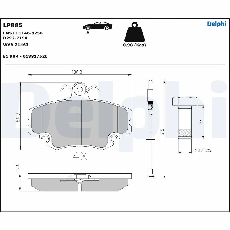 DELPHI LP885