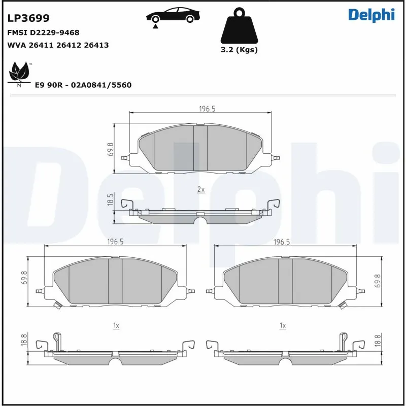 DELPHI LP3699