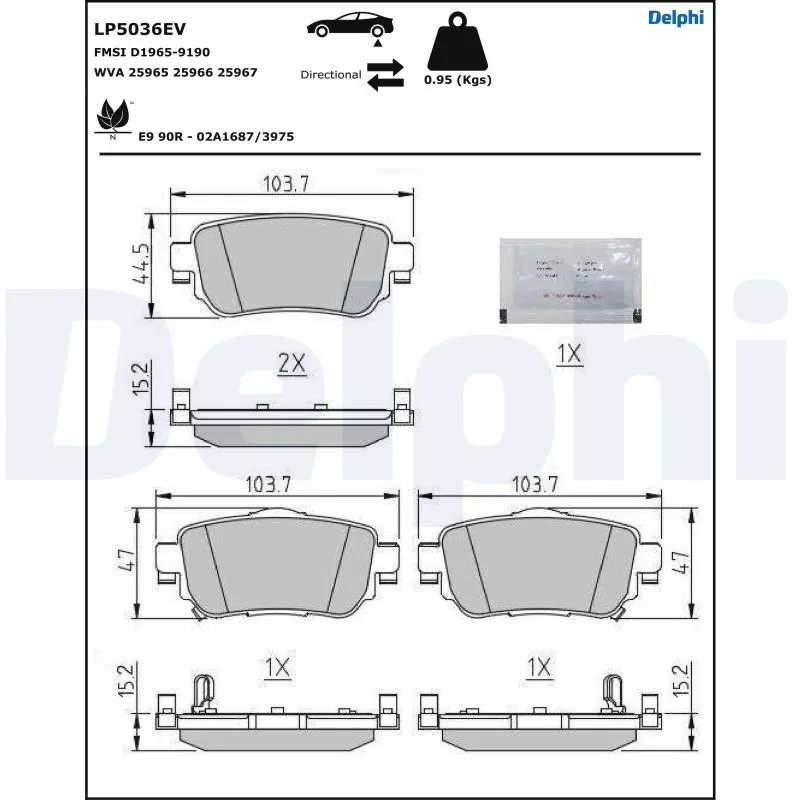 DELPHI LP5036EV