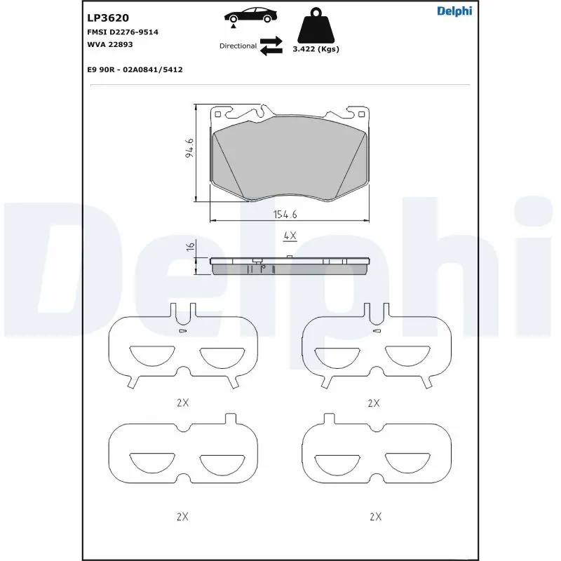 DELPHI LP3620