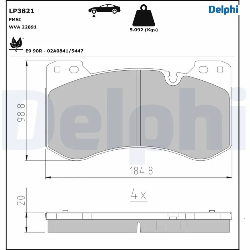 DELPHI LP3821