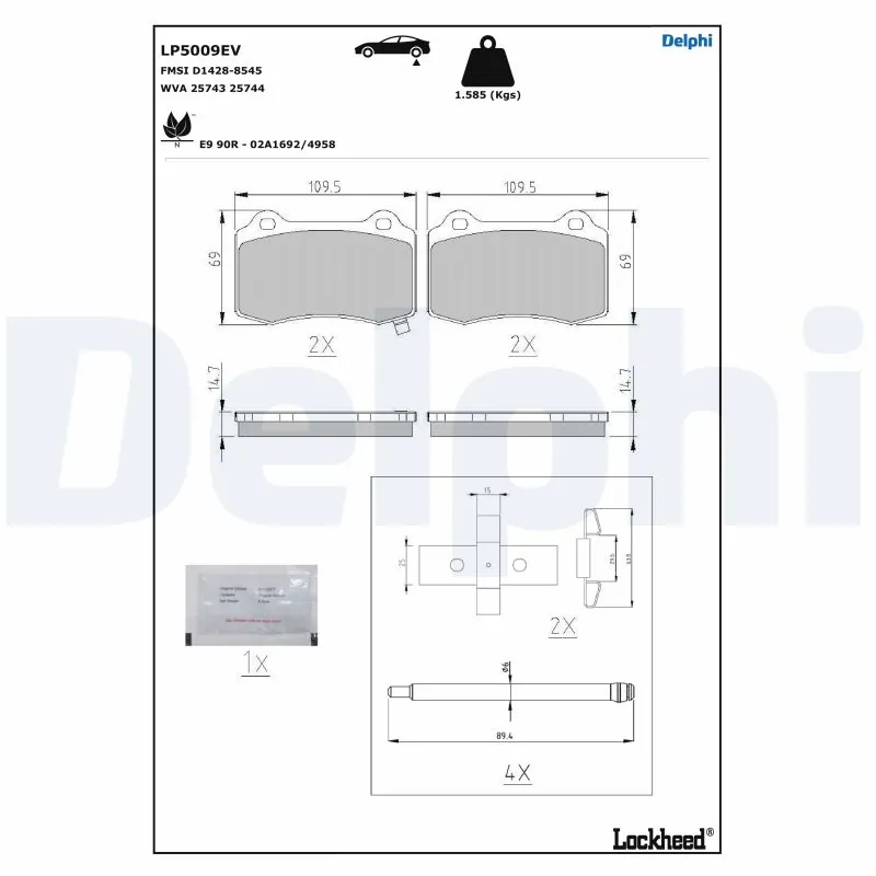 DELPHI LP5009EV