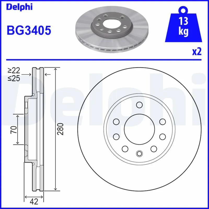 DELPHI BG3405