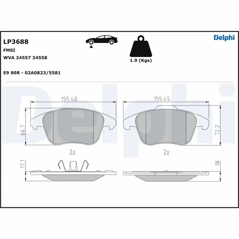 DELPHI LP3688