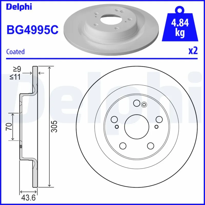 DELPHI BG4995C