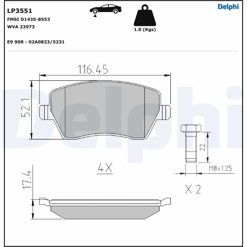 DELPHI LP3551