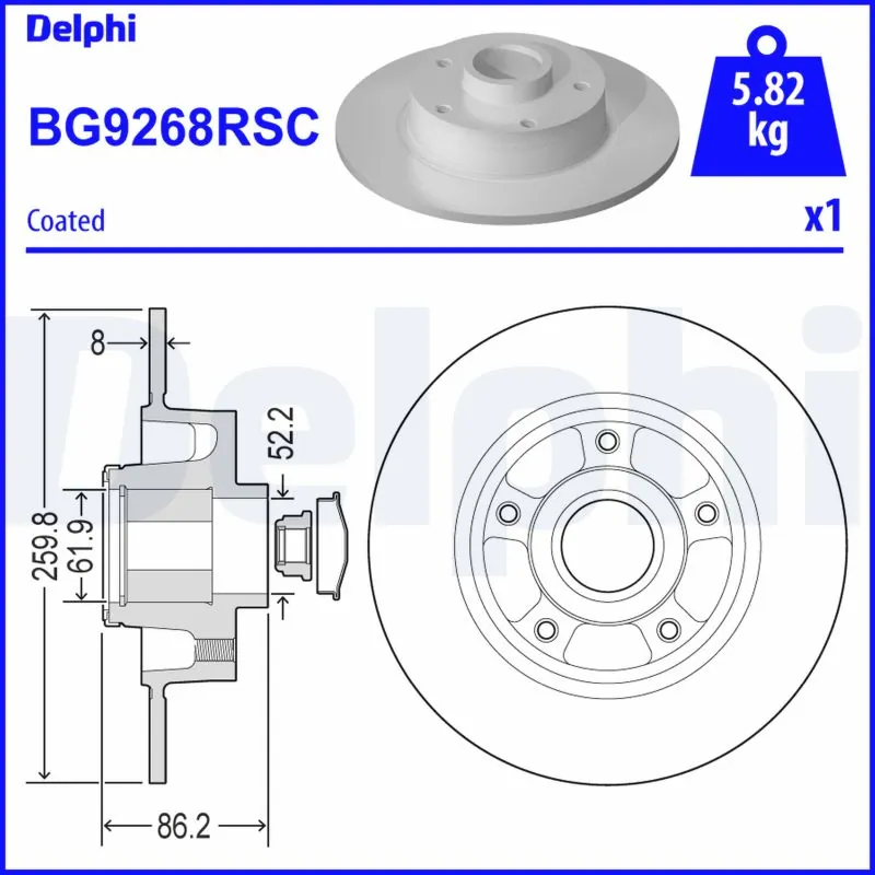 DELPHI BG9268RSC