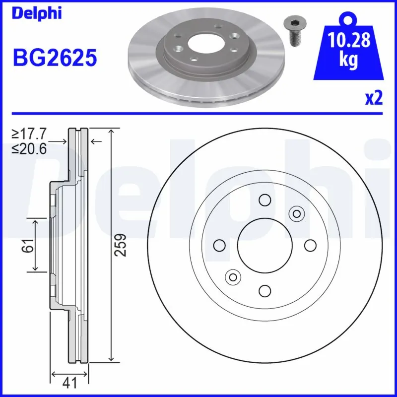 DELPHI BG2625