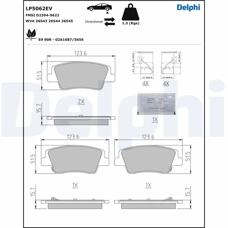 DELPHI LP5062EV