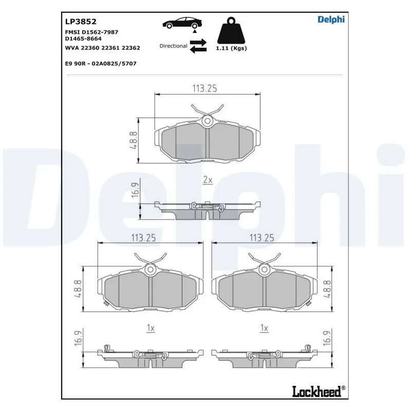 DELPHI LP3852