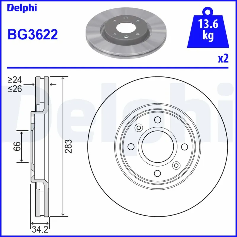 DELPHI BG3622